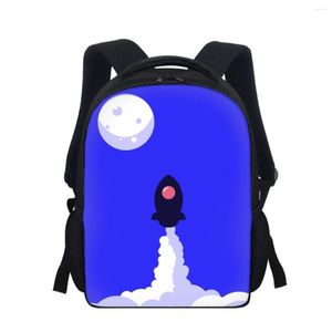 Okul Çantaları Karikatür Gemi Baskısı Erkekler Çocuklar Çocuk Çocuk Çocuk Backpack Stil Unisex Bookbag Yüksek Kaliteli Öğrenci Sıralama