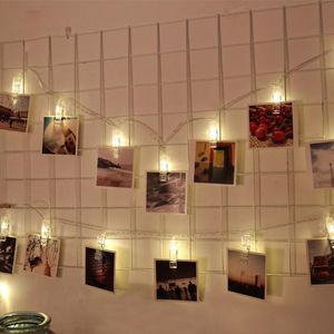 Строки светодиодные 1,5 м 10 висящих карт картинки зажимы зажимы String Light 2xAA Батарея на/flash/выключатели выключатели подвески 18 -й струны