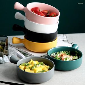 Plakalar İskandinav Seramik Tabak Kahvaltı Meyve Salatası Ev Fırın Özel Pişmiş Pirinç Kasesi