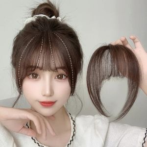 Bangs 2PCS Fake Air Bangs Hair Styling Tools Hair Clip Hair Extensions Synthetic Hair Fake Bangs Natural Clip In Bangs 231123