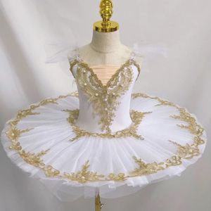 Dans kıyafeti profesyonel bale tutu elbise çocuklar için bale kıyafeti kız gözleme tutu balerin kuğu elbise bale cos kostüm sahne gösterisi 231124