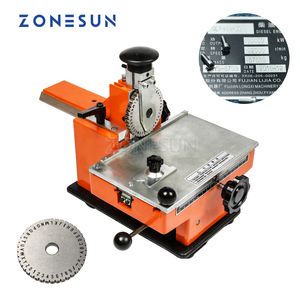 Zonesun paslanmaz çelik kabartma makinesi metal isim plakası etiket gravür işaretleme köpek etiketi kabartma sac metal damgalama makinesi