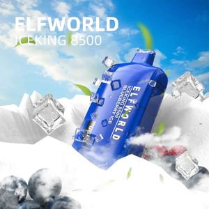 Yeni stil elfworld buz kral 8500puffs ile ekran tek kullanımlık e sigara kiti 550mah ecigs buharlaştırıcı kapsül kalemi toptan satış i vape
