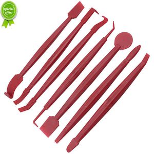 7pcs/set araba 3d karbon fiber çıkartma filmi sıyırıcı evrensel otomatik vinil sarma film araçları Squeegee keçe kiti aksesuarları kırmızı mavi