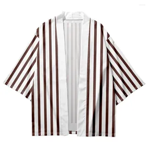 Erkekler Placowear Erkekler Vintage Kimono Robe Japon tarzı hırka taocu gömlekler ev kıyafetleri yaz bornoz ceketi gündelik yukata ceket