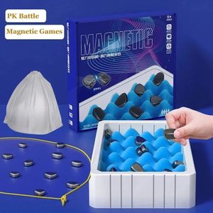 Sports Toys Chess Set Battle with Magnetic Effect Educational Checkers Game Portable Board Party Supplies Family Gathering 231123
