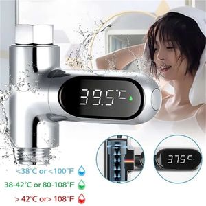 Yeni LED Ekran Bebek Termometresi için Su Duşu LED Ekran Ev Su Duş Termometresi Akış Su Temper Monitörü Bebek Güvenli