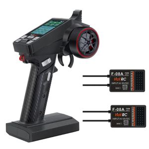 Hotrc CT-8A 8 kanallı renkli ekran Uzaktan kumanda 2.4g Tırmanma için 8 kanallı alıcı Drift Aracı RC Araba Tekne Tankı