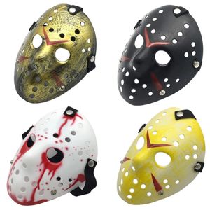 Toptan Masquerade Maskeleri Jason Voorhees Mask Cuma 13. Korku Filmi Hokey Maskesi Korkunç Cadılar Bayramı Kostüm Cosplay Plastik Parti Maskeleri B1124