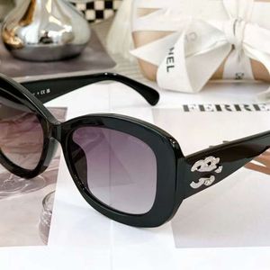Солнцезащитные очки Chanel 24SS, стильная коробочка, Spicy Girl, супер крутые женские очки, устойчивые к ультрафиолету, Advanced Sense, черные