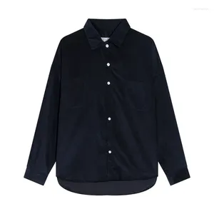 Erkekler Sıradan Gömlekler Bahar Sonbahar Yaşamı Cavempt Gömlek kadife ceket ceket C.E Yüksek kaliteli taban düz renkli Japon