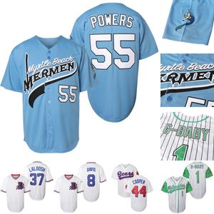 Movie baseball jerseys bad boy Kekambas Men's #1 G-Baby Jarius 55 Kenny Powers #44 Joe Coop Cooper BEERS Outdoor sportswear Embroidery sewing Hip-hop Street cultur