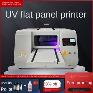 Impressora UV pequena de etiqueta de cristal bronzeadora A3 3D Digital Metal Tag Printing Equipment