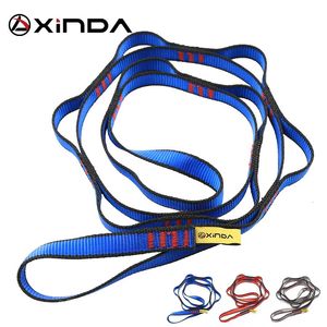 Tırmanma Halatları Xinda Profesyonel Açık Mekan Tırmanma Halat Tırmanma Yardımcı Halat Aşağı Yıkım Hava Yoga Hamak Daisy Ring Sling Equipment 231124