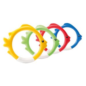 Life yelek şamandıra 4pcs balık şekli sualtı dalış oyuncak çocuk banyo çubukları yüzme havuzu halkaları eğitimi komik yaz oyunları hediyeler çocuklar için oyun j230424