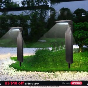 Çim lambalar 2pcs güneş ışıkları bahçe peyzaj yolu avlu dekorasyon led çim lambası açık su geçirmez aydınlatma toptan 2200mah q231125