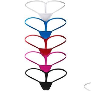 Panties 5Pcs/Set Women Girls Underwear Plain Ladies Soft Thong Low Waist Transparent Lingerie With Pearls Briefs Drop Delivery Baby Ki Dhghe