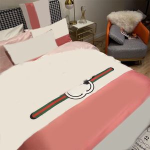 4pcs set designer cama bea padrão criativo com letras confortável multi estilo multi tamanho quarto comum decoração de moda conjuntos de cama preto romance completo JF016 B23