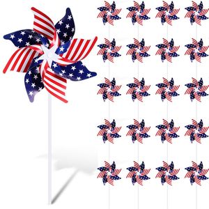 Amerikan Bayrağı Vatansever Pinkekler Bağımsızlık Günü Bahçe Sindirim Rüzgar Spinner Çocuklar İçin Yetişkinler Temmuz 4. Yard Dekor