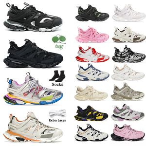 Tasarımcı Sneakers Erkek Kadın Spor Ayakkabıları Balanscigas Track 3 3.0 AAA+ Deri Eğitimler Platform Spor Sneaker Düz Kauçuk Ayakkabı Dantel Up Eğitmeni Lüks Açık Mekan Etiket için Stok