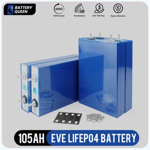 Lifepo4 3.2V 105AH Şarj Edilebilir Piller Uzun Döngü Yaşam Tekne Açık Güç Kaynağı için Yepyeni Orijinal Hücre 12V 24V Güneş