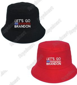 Let039s Go Brandon Nakış Kovası Şapkaları Balık Kapağı 2024 Başkanlık Seçim Şapkası Yetişkinler Universal9300713