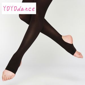 Spor çorapları kadınlar üzengi tayt dans bayanlar tozluklar yetişkin külot hortumu profesyonel bale dansı balerin çorap 230425