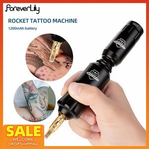 Татуировка Mini Rocket Tattoo Machine Set Японский электрический беспроводной татуировку питания питания RCA Интерфейс интерфейс Тату