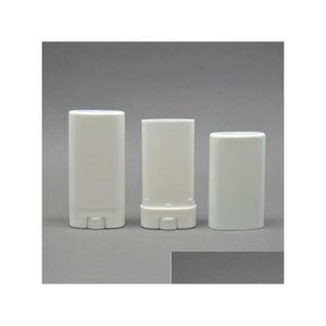 Paketleme Şişeleri Toptan Boş Plastik Oval Deodorant Kapları Dudak Balsamı Tüpleri Kapak kapakları ile Ruj Boya Krayon Chapstick Home Dhxpq