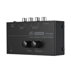 Karaok Player Phono Pre amp PP500 record player pre amplifier black vinyl disc amplifier pre playback 230331