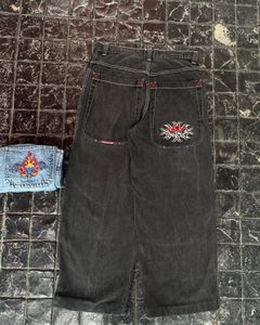 Jeans masculinos y2k solto jeans floral hip hop padrão impressão homens mulheres moda retro jeans oversized calças de perna larga neo gótico calças de rua 231124