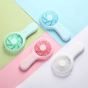 Portable Rechargeable Fan USB Gadgets Charging Cool Removable Handheld Mini Outdoor Fans Pocket Folding 4 colors