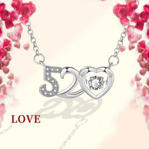 дизайнерское ожерелье ювелирная вечеринка 520 ожерелья с подвеской в виде сердца с бриллиантами необычная длинная цепочка ювелирный подарок на день святого валентина для подруг и женщин с подарочной коробкой DHL Fre