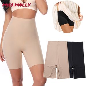 Kadın Tozluk Anti Chafing Slip Shorts Kadınlar Yüksek Bel Güvenlik Boyshorts Altında Görünmez Kızıl iç çamaşırı Serin Pürüzsüz Kontrol Panties 230425