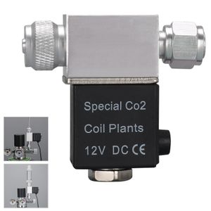 Ekipman Akvaryumu CO2 Solenoid Valf Regülatörü 110V220V Düşük Sıcaklık CO2 Balık tankı Elektrikli Manyetik Valf Akvaryumları CO2 Ekipmanları