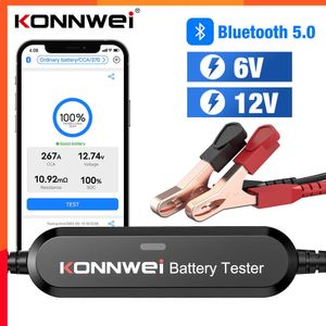 Новый Konnwei BK100 Bluetooth 5.0 Car Motorcycle Battery Tester 6V 12 В батарея монитор батареи от 100 до 2000 CCA Зарядка