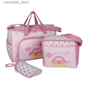Bezi Çantalar 4pcs/Set Yüksek kaliteli tote omuz bebek bezi çantaları dayanıklı bez çanta mumya anne bebek çantası analık bolsa anneidadediaper çantalar q231127