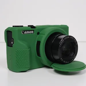 Canon G7X Mark 3 G7X III G7X3 koruyucu gövde örtüsü kutusu için kamera silikon kasa kapak koruyucusu