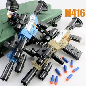 M416 электрические игрушечные пистолеты, снайперская винтовка, бластер, пусковая установка Armas, мягкая пуля, пластиковый пистолет CS для детей, мальчиков, игры на открытом воздухе, подарок на день рождения