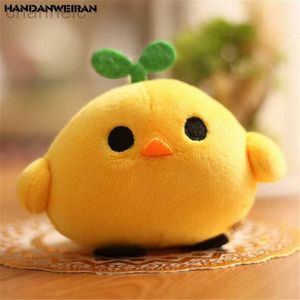 Фаршированные плюшевые животные 1pcs выражение курицы игрушки маленькие подвесные корейская версия милых цыплят -игрушек подарка 10 см.