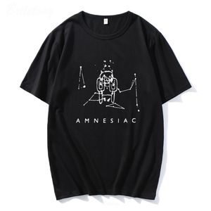 Mens Tshirts Radiohead Amnesiac T Shirt Sevimli Cry Desen Tshirt Band Rock Komik Müzik Üstler 100 Pamuk Baskı Gevşek Albüm Tees Kadın Erkekler 230426