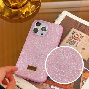 iPhone Case Lüks Tasarımcı Bling Glitter Telefon Kılıfı İPhone 15 14 Pro Max 13 12 11 Mobil Kabuk Moda Kadınlar Köpüklü Rhinestone Elmas Jewelly Crystal Cover