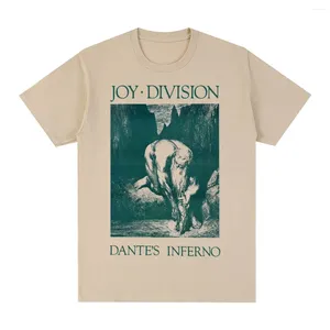 Erkek Tişörtleri Joy Division Vintage T-Shirt Post Punk Bilinmeyen Zevk İngiliz Grup Müzik Pamuk Erkek Gömlek Tee Tshirt Kadın Üstler