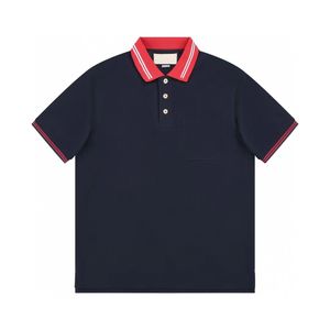 Дизайнерский поло Mens Polo рубашка Business Polo Рубашки летние роскошные Polos модные футболки дышащие лацкат с коротким рукава