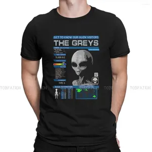 Erkek Tişörtleri Uzaylı Ufo Pamuk Tshirt Ziyaretçilerimiz Greyler Zarif Gömlek Homme Erkekler Giyim Baskı Büyük Satış