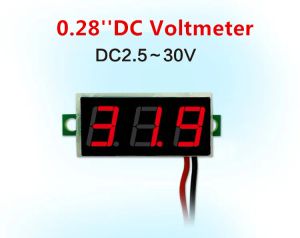 DC2.5V-30V 0,28 дюймов DIY красный синий зеленый желтый цифровой светодиодный мини-дисплей модуль вольтметр тестер напряжения панель измерительный прибор для мотоцикла автомобиля