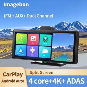 Другая электроника 1026 Беспроводная CarPlay Android Auto Dash Cam Cam Touch Ecren 4K DVRS GPS Navigation Dashboard Video Recorder 24H Park Aux J230427