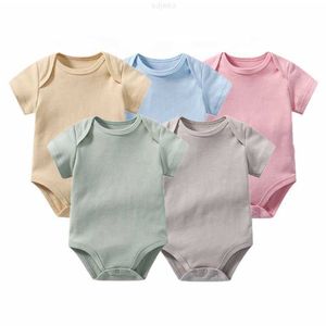 Комплекты одежды на заказ OEM -сервисные фабрики новорожденные посыпают 100% органический хлопковой простые детские детские детские с коротким рукава