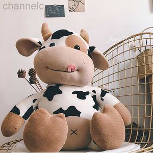 Doldurulmuş peluş hayvanlar yeni sevimli süt inek oyuncak hayvan bebek festivali mevcut doğum günü hediyesi ev dekorasyonu kızlar için