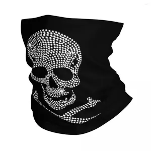 Eşarp Sparkle Kafatası ve Kemikler Glitter Bandana Boyun Kapağı Baskılı Balaclavas Sarar Fular Çok Kullanımlı Bisiklet Çalıştıran UNISEX Yetişkin Yıkanabilir